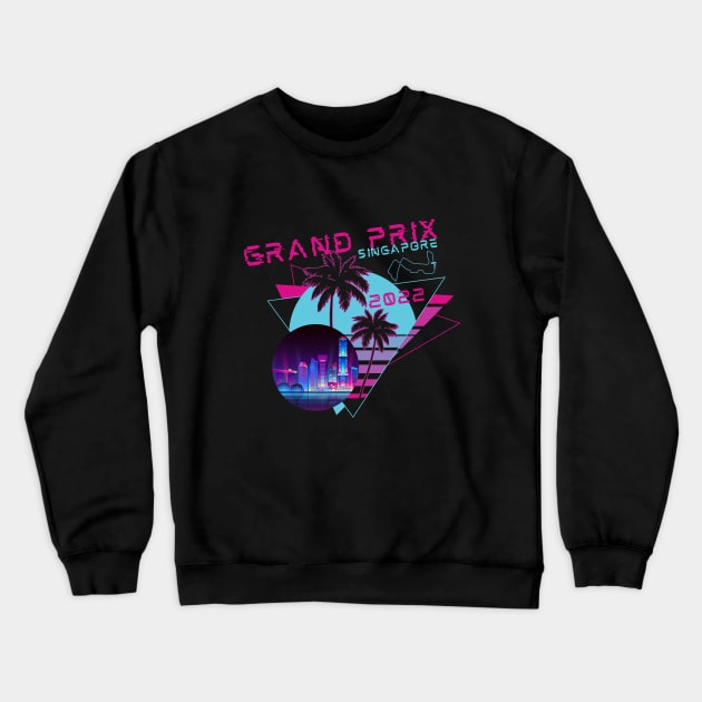 SINGAPORE GRAND PRIX Crewneck Sweatshirt by Myartstor 